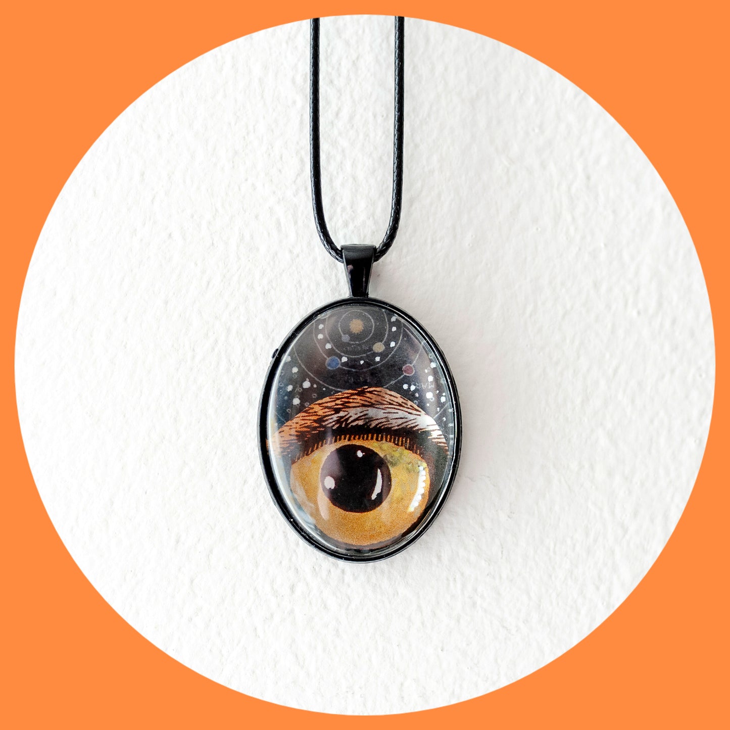 "Owl Eye" - Ciondolo Collage
