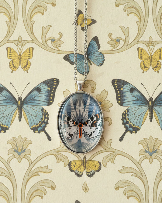 "Blue Butterfly" - Ciondolo Collage