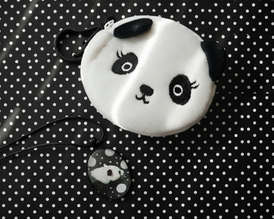 "Panda a portér" - Ciondolo Collage