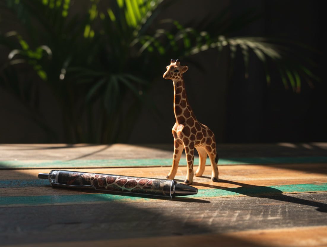 "Giraffa" - penna a sfera serie "Bestiario Esotico"